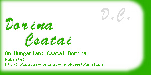 dorina csatai business card